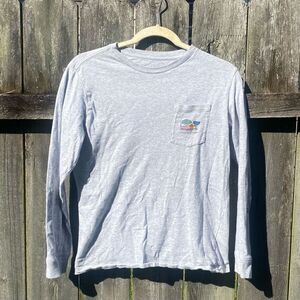 Vineyard Vines Boys Snowboarding Glow in the Dark Long Sleeve T-Shirt | L